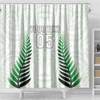 Custom New Zealand Fern Football Shower Curtain Simple Style LT05 - Polynesian Pride