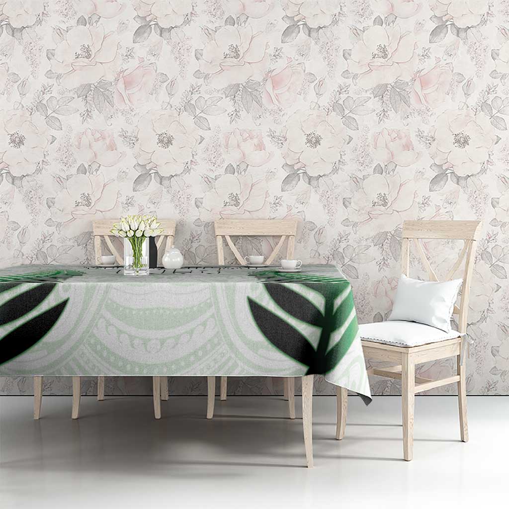 Custom New Zealand Fern Football Tablecloth Simple Style