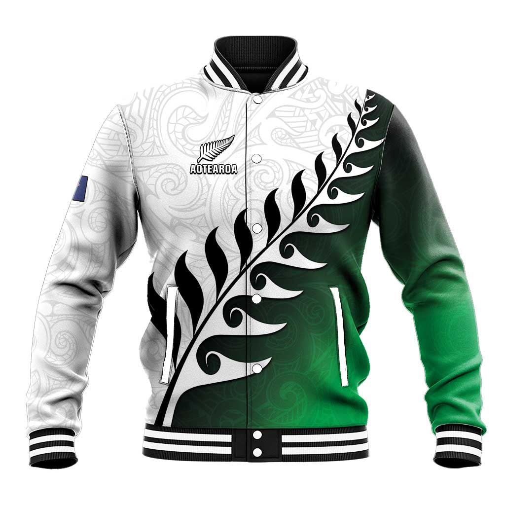 Custom New Zealand Football Baseball Jacket Go Aotearoa