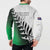 Custom New Zealand Football Button Sweatshirt Go Aotearoa