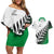 Custom New Zealand Football Couples Matching Off Shoulder Short Dress and Hawaiian Shirt Go Aotearoa