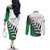 Custom New Zealand Football Couples Matching Off The Shoulder Long Sleeve Dress and Long Sleeve Button Shirt Go Aotearoa