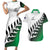 Custom New Zealand Football Couples Matching Short Sleeve Bodycon Dress and Hawaiian Shirt Go Aotearoa