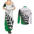 Custom New Zealand Football Couples Matching Summer Maxi Dress and Long Sleeve Button Shirt Go Aotearoa