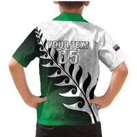 Custom New Zealand Football Family Matching Mermaid Dress and Hawaiian Shirt Go Aotearoa