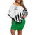 Custom New Zealand Football Off Shoulder Short Dress Go Aotearoa