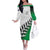 Custom New Zealand Football Off The Shoulder Long Sleeve Dress Go Aotearoa