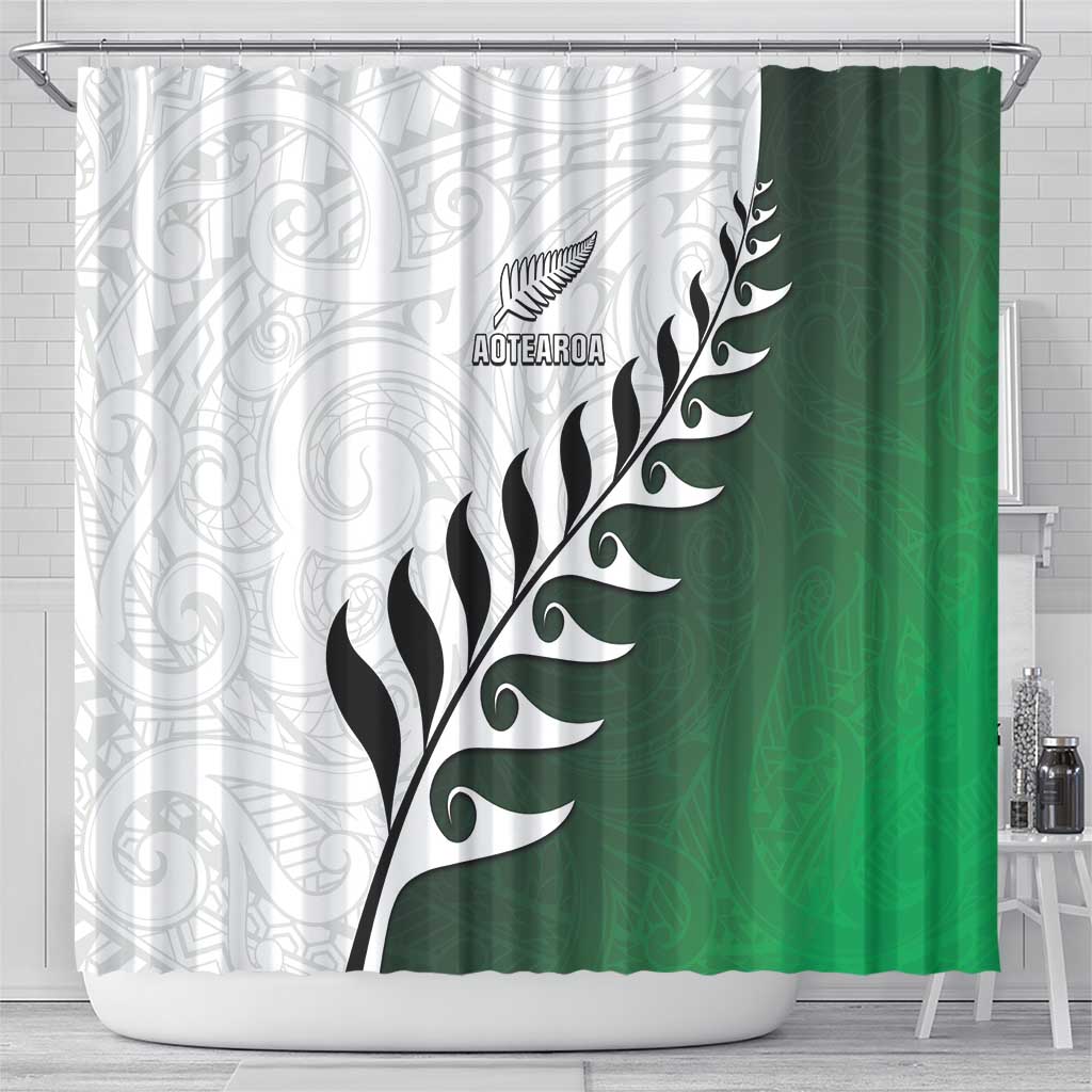 New Zealand Football Shower Curtain Go Aotearoa LT05 - Polynesian Pride