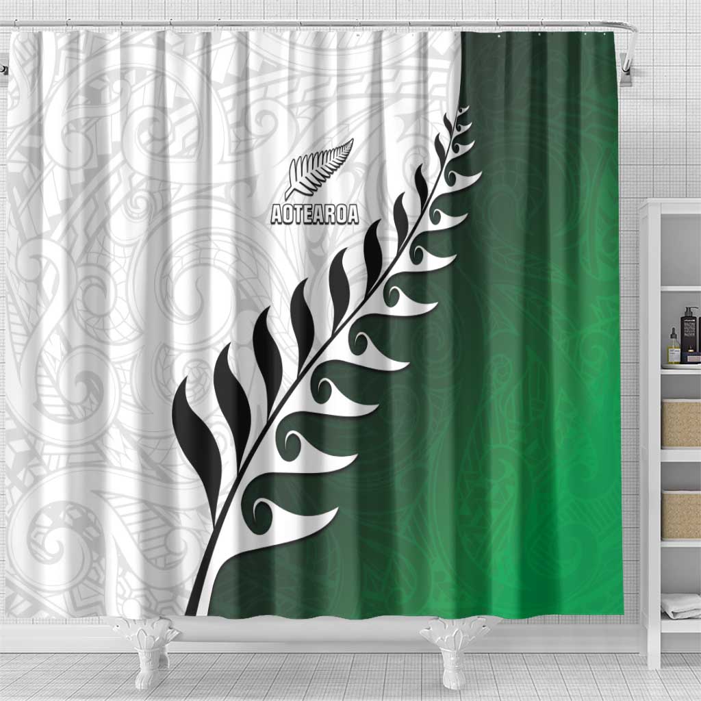 New Zealand Football Shower Curtain Go Aotearoa LT05 - Polynesian Pride