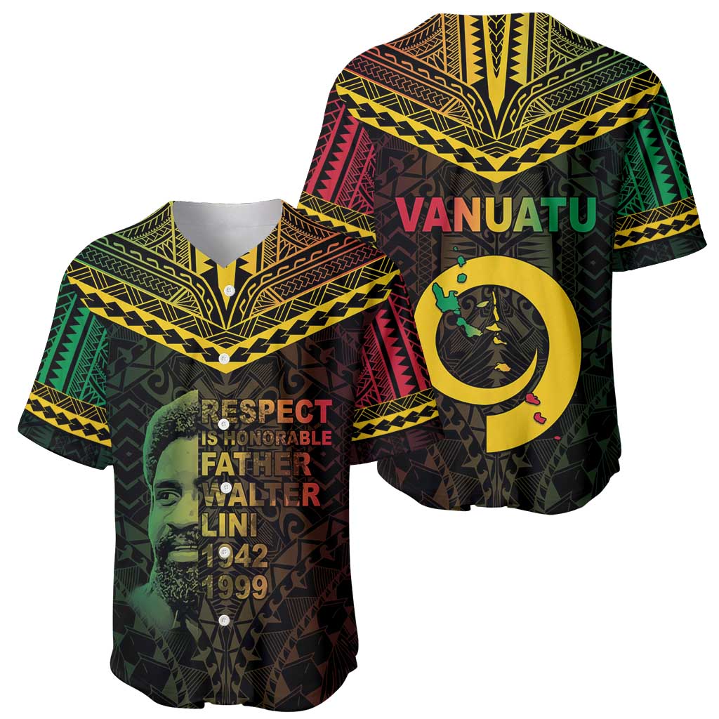 Happy Vanuatu Father Lini Day Baseball Jersey LT05 - Polynesian Pride
