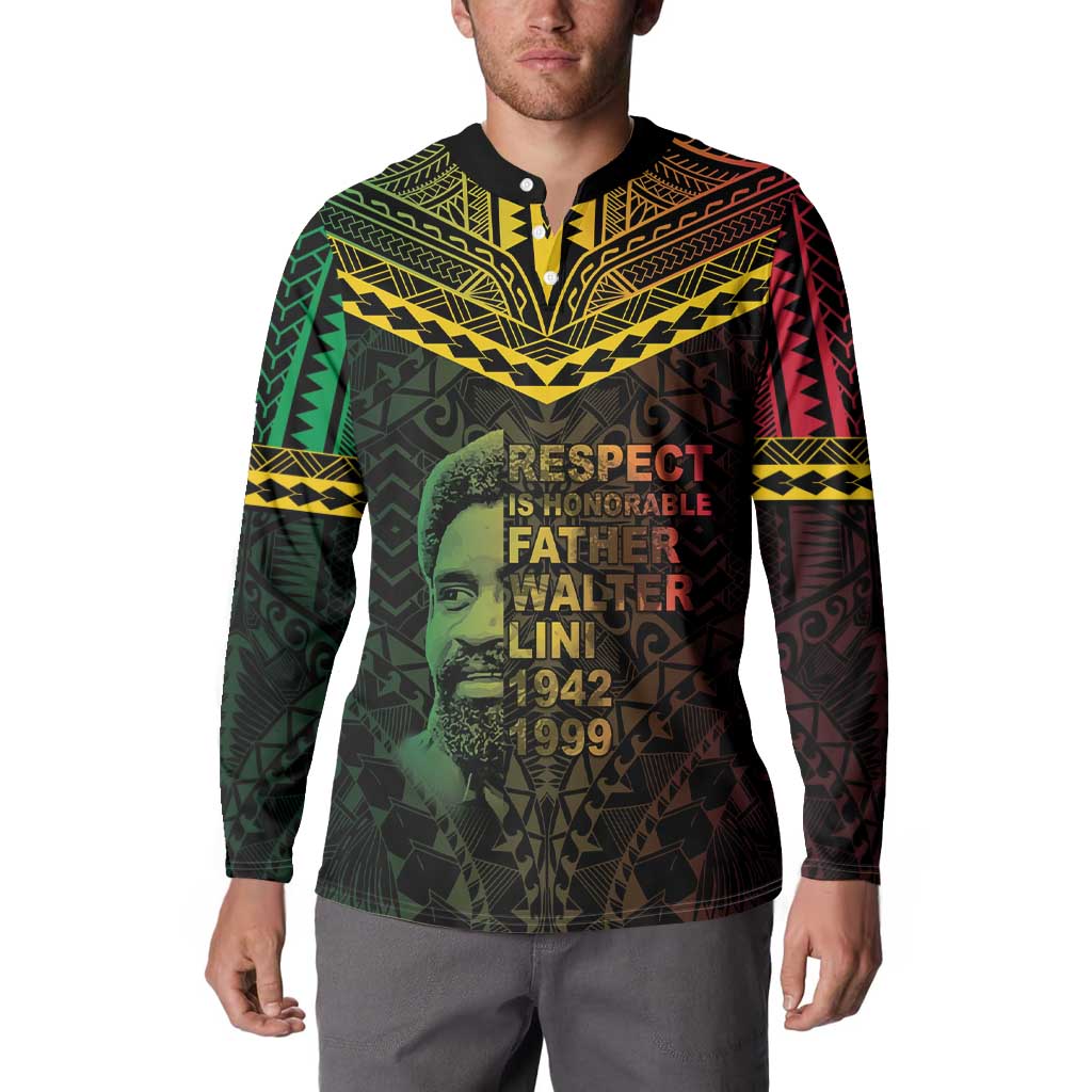 Happy Vanuatu Father Lini Day Button Sweatshirt