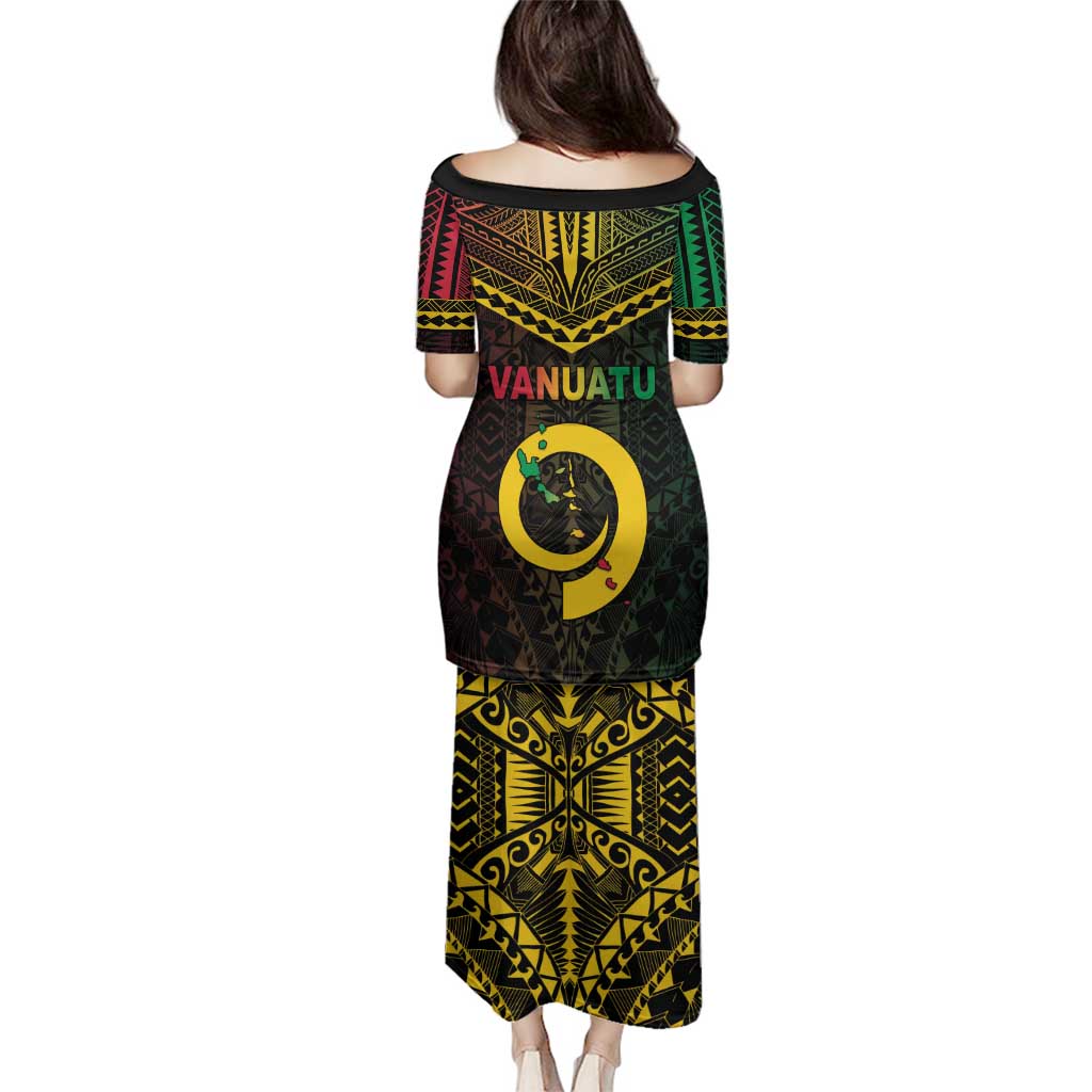 Happy Vanuatu Father Lini Day Family Matching Puletasi and Hawaiian Shirt