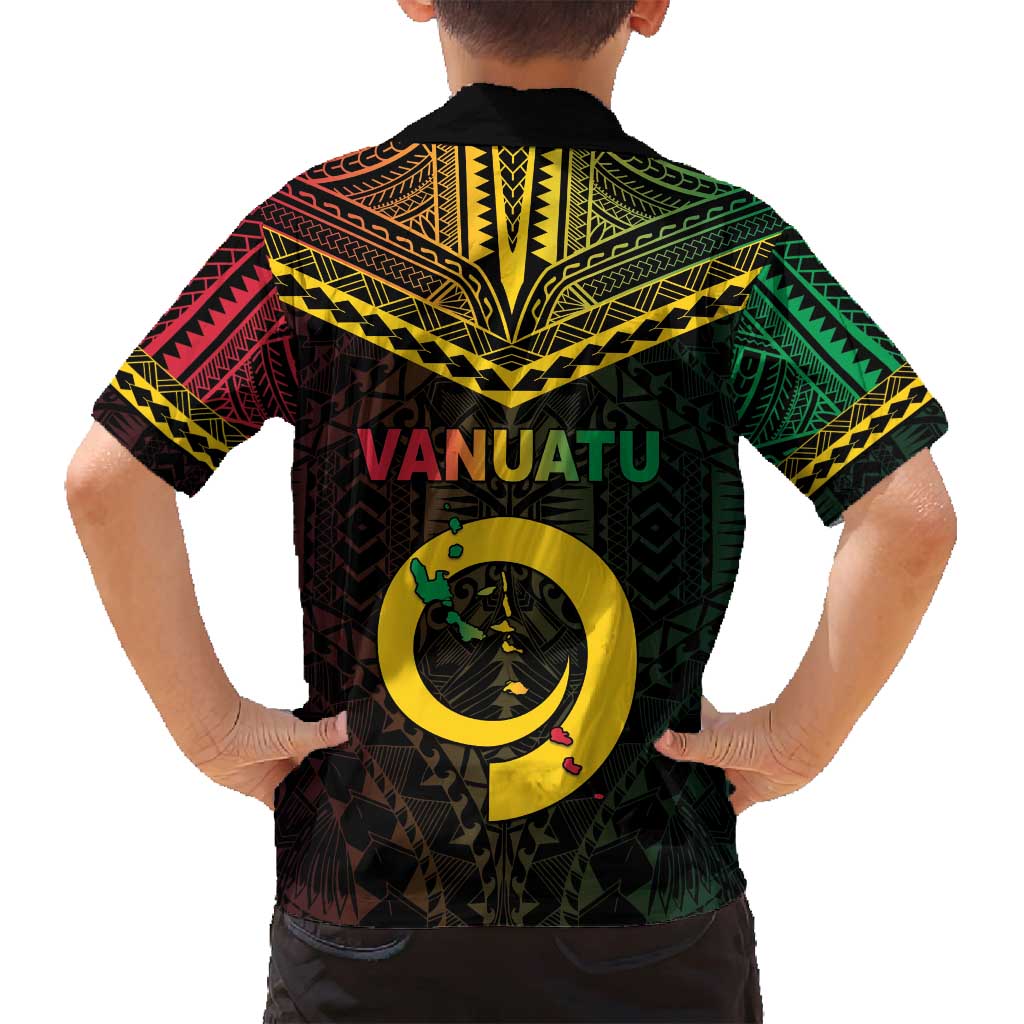 Happy Vanuatu Father Lini Day Family Matching Tank Maxi Dress and Hawaiian Shirt LT05 - Polynesian Pride