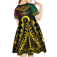 Happy Vanuatu Father Lini Day Kid Short Sleeve Dress