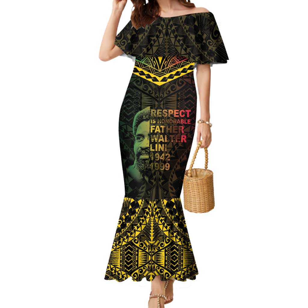 Happy Vanuatu Father Lini Day Mermaid Dress