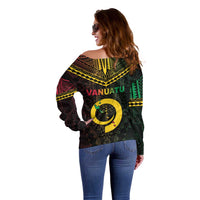 Happy Vanuatu Father Lini Day Off Shoulder Sweater