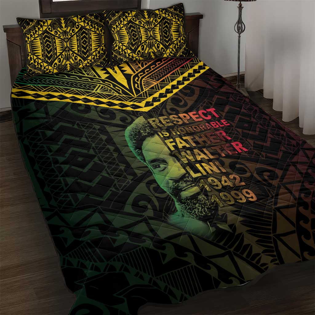 Happy Vanuatu Father Lini Day Quilt Bed Set
