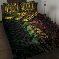 Happy Vanuatu Father Lini Day Quilt Bed Set
