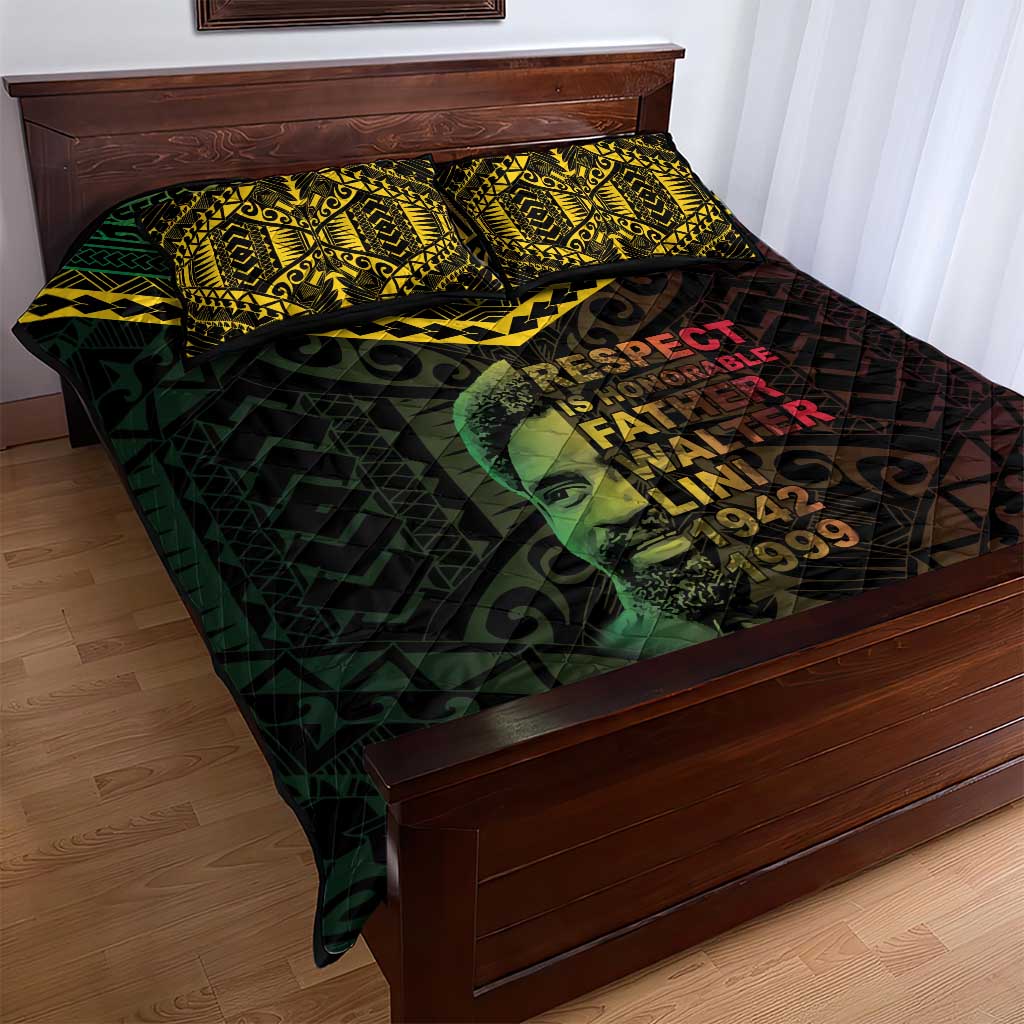 Happy Vanuatu Father Lini Day Quilt Bed Set