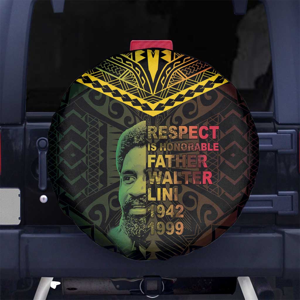 Happy Vanuatu Father Lini Day Spare Tire Cover