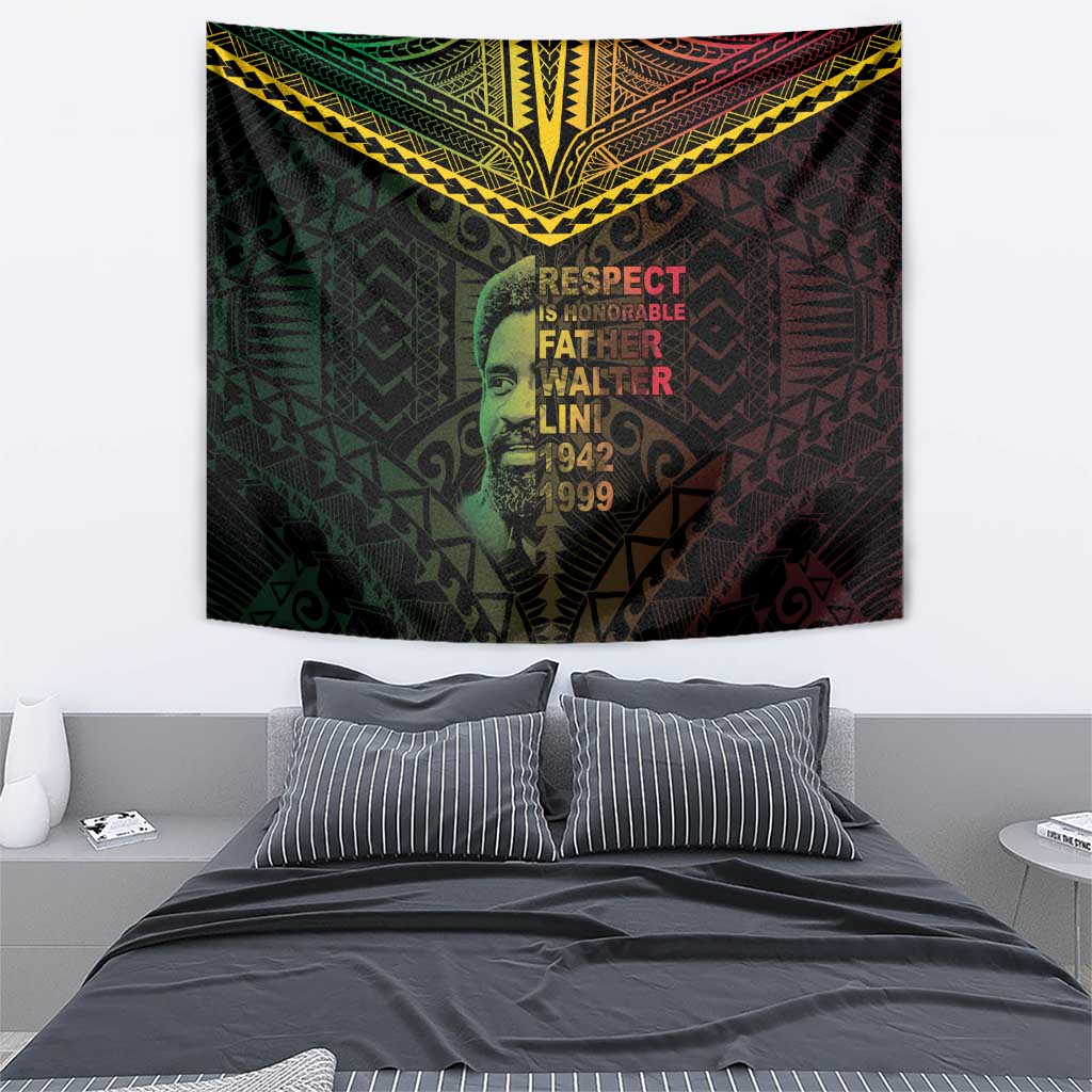 Happy Vanuatu Father Lini Day Tapestry
