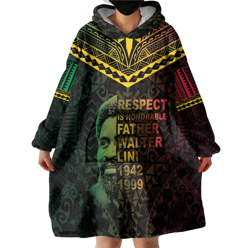 Happy Vanuatu Father Lini Day Wearable Blanket Hoodie