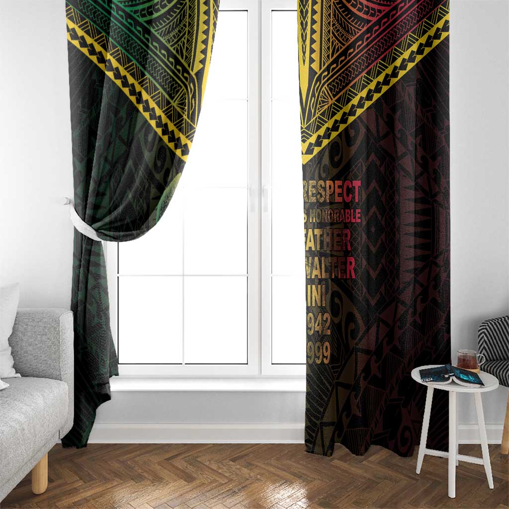 Happy Vanuatu Father Lini Day Window Curtain
