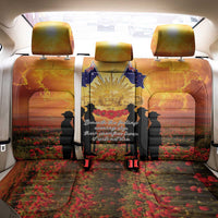 ANZAC Day Back Car Seat Cover Remembrance Tribute Soldiers And Poppy Field LT05 - Polynesian Pride