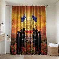 ANZAC Day Bathroom Set Remembrance Tribute Soldiers And Poppy Field