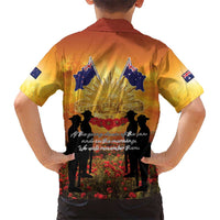ANZAC Day Family Matching Mermaid Dress and Hawaiian Shirt Remembrance Tribute Soldiers And Poppy Field LT05 - Polynesian Pride