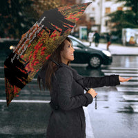 ANZAC Day Umbrella Remembrance Tribute Soldiers And Poppy Field LT05 - Polynesian Pride