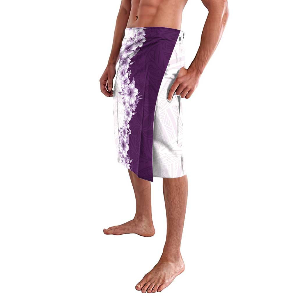 Hawaii Hibiscus Flowers Lavalava Purple Polynesian Pattern LT05 - Polynesian Pride