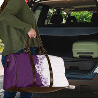 Hawaii Hibiscus Flowers Travel Bag Purple Polynesian Pattern