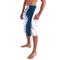 Hawaii Hibiscus Flowers Lavalava Blue Polynesian Pattern LT05 - Polynesian Pride