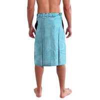 Hawaii Tropical Flowers Lavalava Sky Blue Polynesian Tattoo Art LT05 - Polynesian Pride