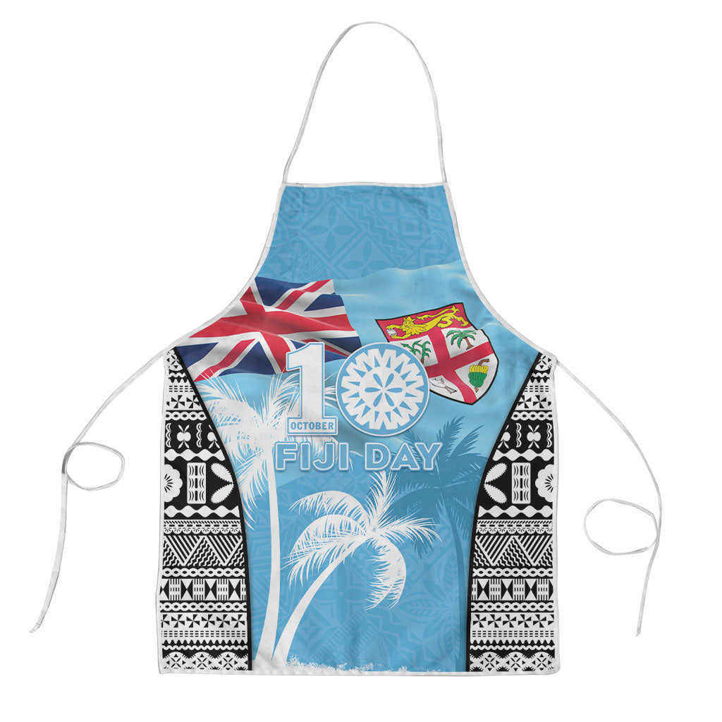 Fiji Day 2026 Apron Masi Tapa Pattern With Palm Tree