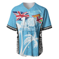 Personalised Fiji Day 2026 Baseball Jersey Masi Tapa Pattern With Palm Tree