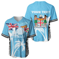 Personalised Fiji Day 2026 Baseball Jersey Masi Tapa Pattern With Palm Tree