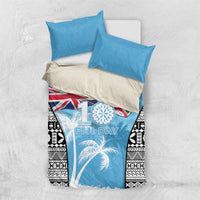 Fiji Day 2026 Bedding Set Masi Tapa Pattern With Palm Tree