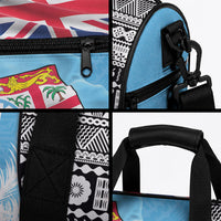 Fiji Day 2026 Duffle Bag Masi Tapa Pattern With Palm Tree