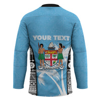 Personalised Fiji Day 2026 Hockey Jersey Masi Tapa Pattern With Palm Tree
