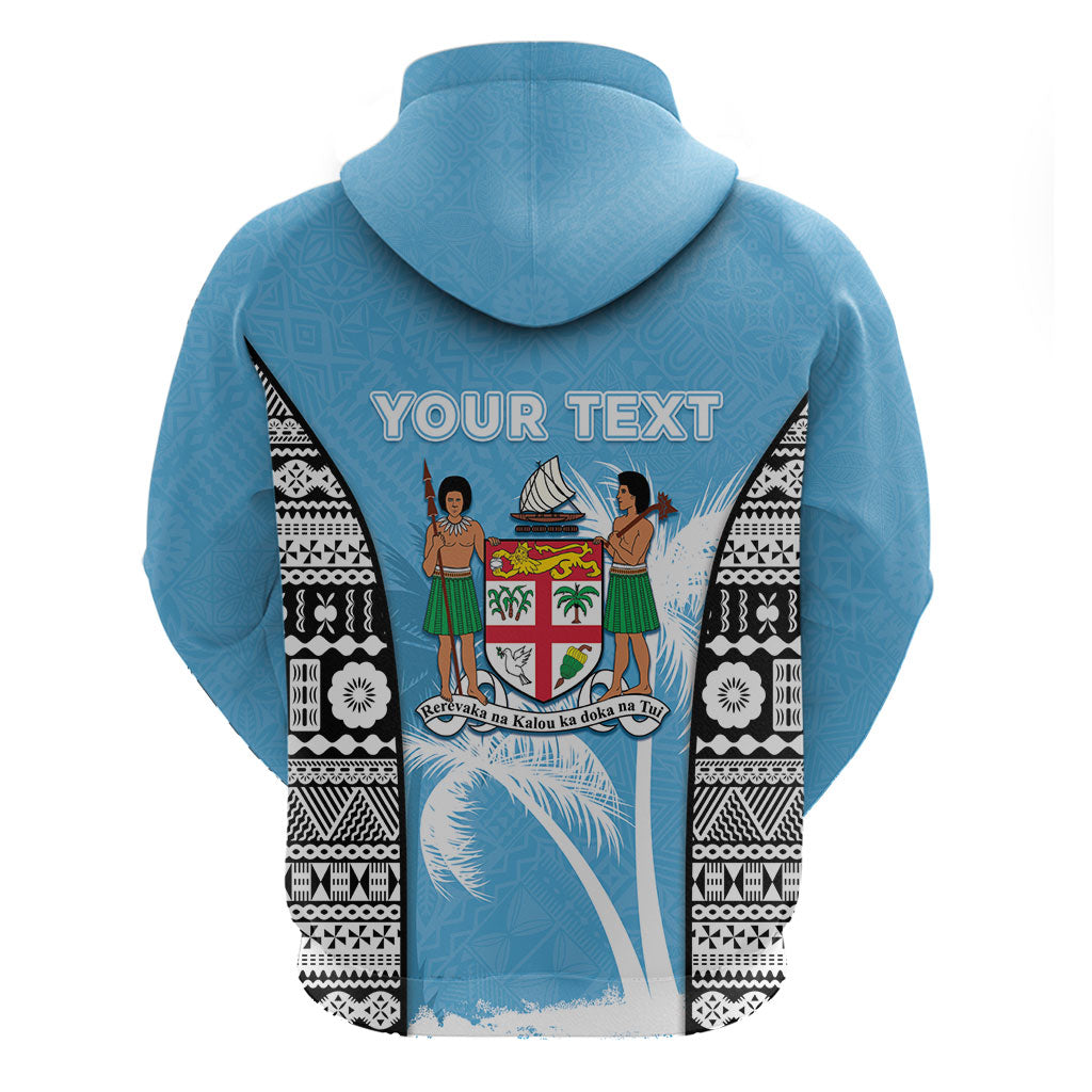 Personalised Fiji Day 2026 Hoodie Masi Tapa Pattern With Palm Tree