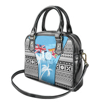Fiji Day 2026 Shoulder Handbag Masi Tapa Pattern With Palm Tree