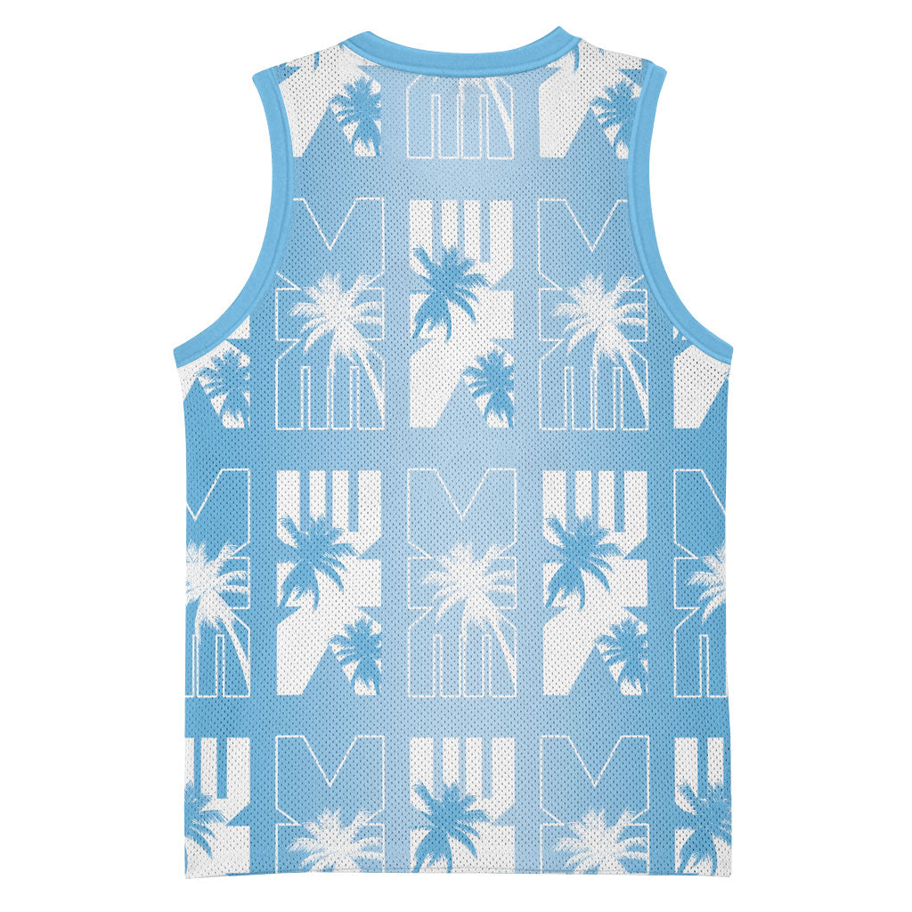 Bula Fiji Basketball Jersey Blue Makare Masi Tapa Pattern