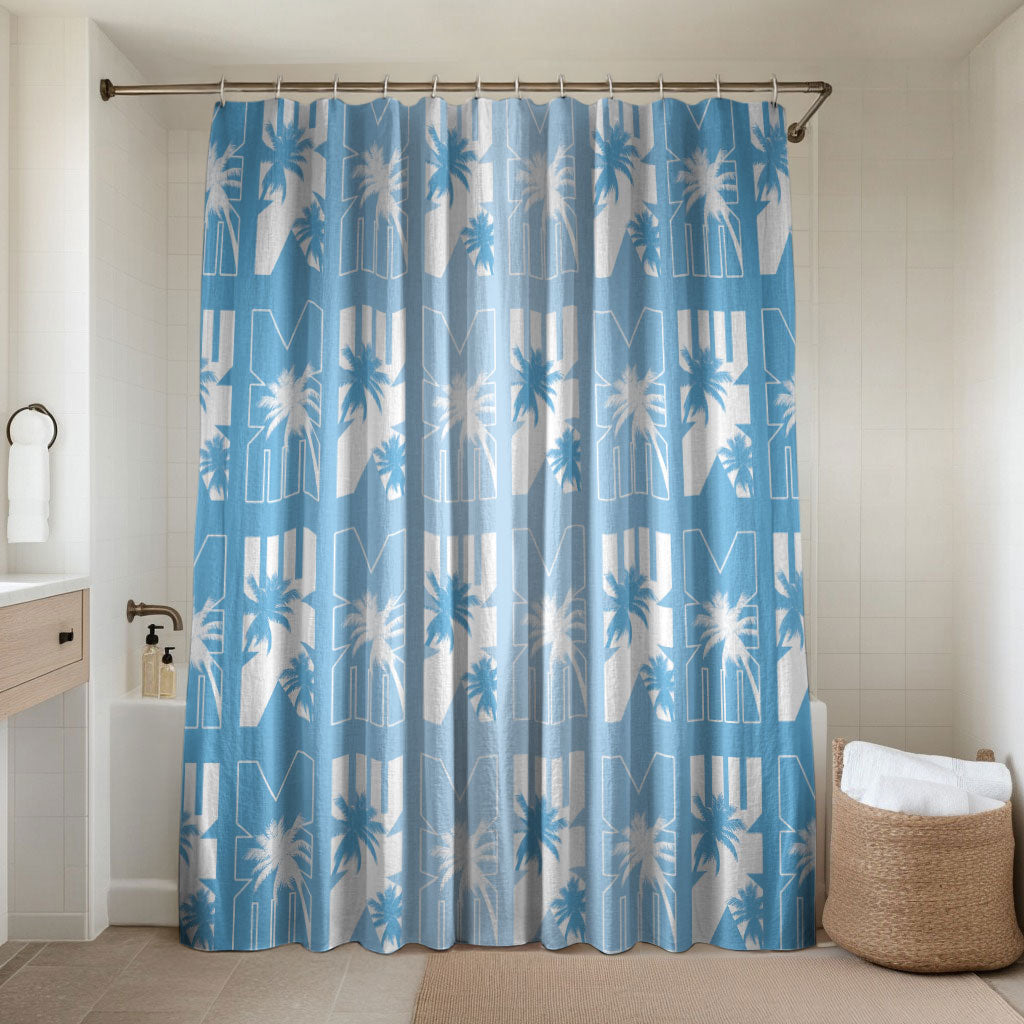 Bula Fiji Bathroom Set Blue Makare Masi Tapa Pattern