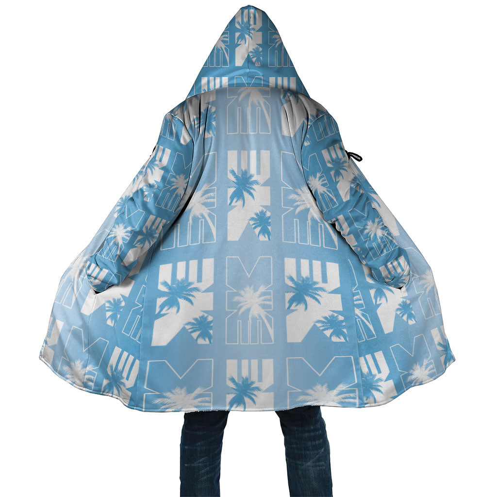 Bula Fiji Cloak Blue Makare Masi Tapa Pattern