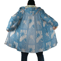 Bula Fiji Cloak Blue Makare Masi Tapa Pattern