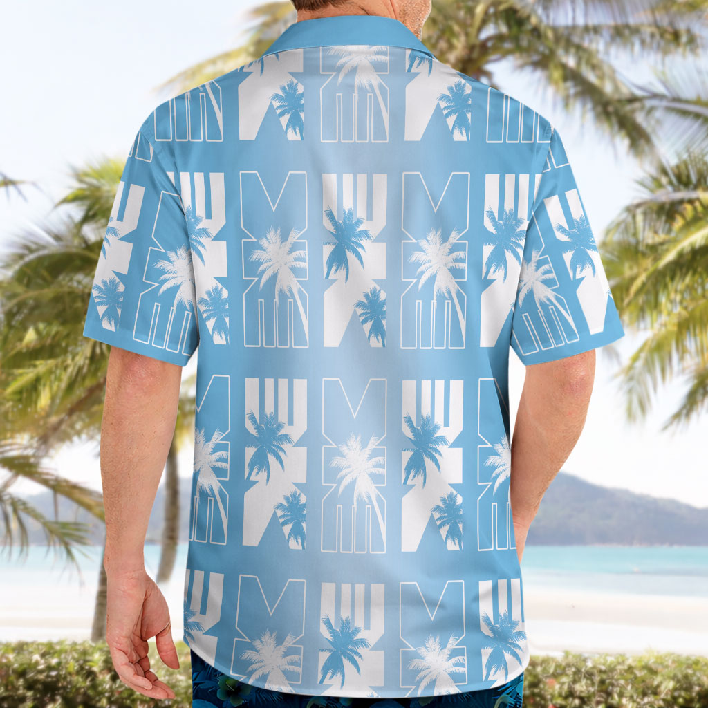 Bula Fiji Hawaiian Shirt Blue Makare Masi Tapa Pattern