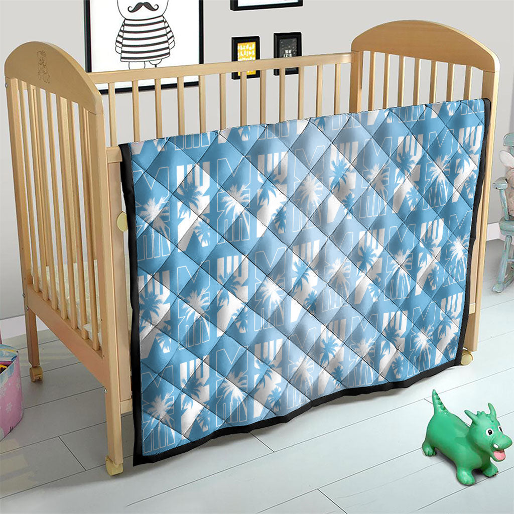 Bula Fiji Quilt Blue Makare Masi Tapa Pattern