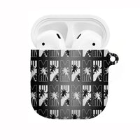 Bula Fiji AirPods Case Black Makare Masi Tapa Pattern